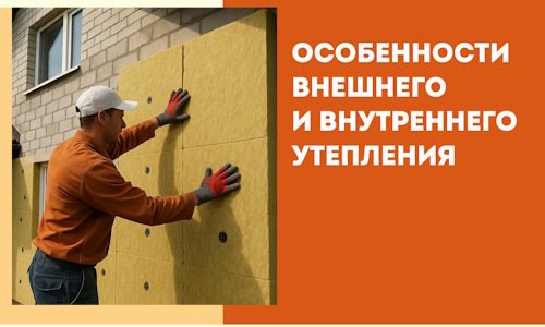 Какие особенности внешнего и внутреннего утепления в Ставрополе