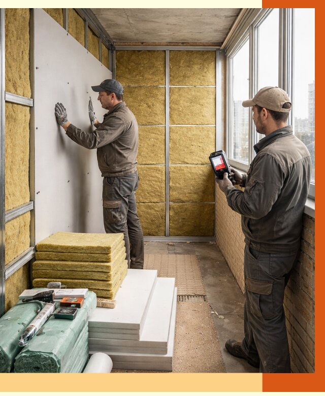 Утепление балкона в Ставрополе от 4673 руб. под ключ | ТепломастерСтв